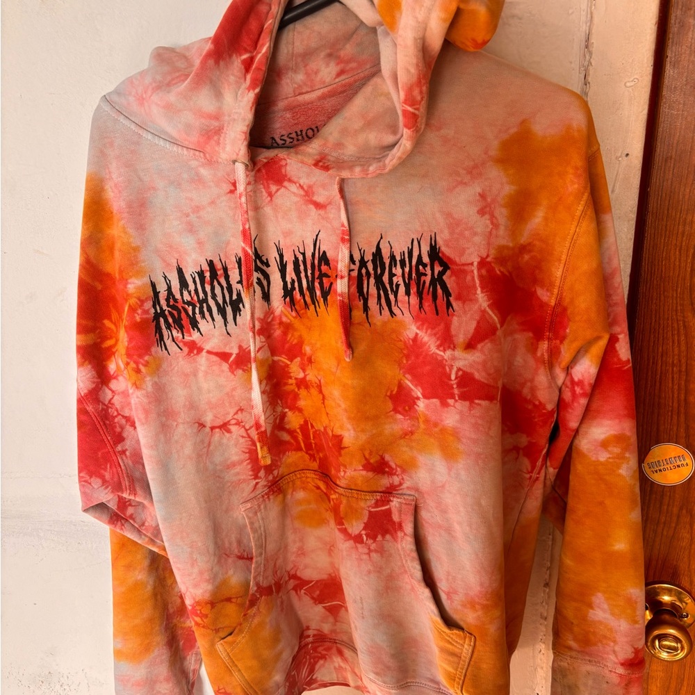 Assholes Live Forever Tie-Dye Hoodie